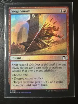 MTG Siege Smash Modern Horizons 3 Foil #136 - Image 1