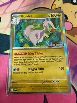 Pokemon TCG - Mega Evolution Chaos Rising - Goodra MEP 077 Pre Release Promo - Image 1