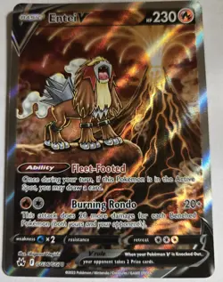 Pokemon Card - Entei V GG36/GG70 - Crown Zenith - Very Good Condition - Image 1