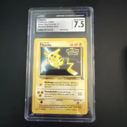 Pikachu 1999 Black Star Promo 4 WB Movie Pokemon Card CGC 7.5 - Image 1