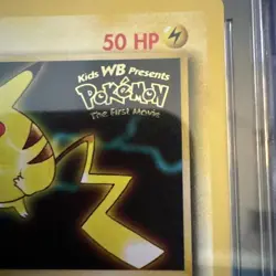 Pikachu 1999 Black Star Promo 4 WB Movie Pokemon Card CGC 7.5 - Image 5