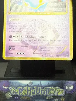 Pokemon Card Dusknoir 104/101 B&W Plasma Blast Gold Secret Rare Light Play - Image 3