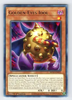 Yugioh! Golden-Eyes Idol - KICO-EN011 - Rare - 1st Edition Mint/NM X3 Playset - Image 2