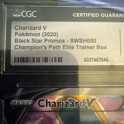 Charizard V SWSH050 Promo Card Holo CGC Gem Mint 10 - Image 2
