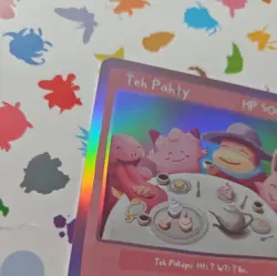 Pokepu Season 1 1st ed. Holo Teh Pahty Pokemon Fan Art card - Image 4