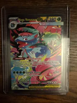 Pokemon TCG Mega Venusaur EX Card 177/132 Mega Evolution Sir - Image 1