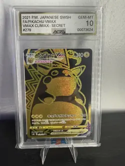 AGS 10 Pikachu VMAX UR 279/184 S8b Japanese Pokemon Card VMAX Climax - Image 1