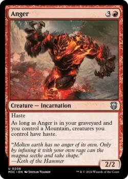Anger (Ripple Foil) -Foil Near Mint MTG Commander: Modern Horizons 3 - Image 1