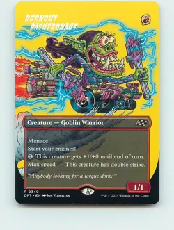 Burnout Bashtronaut (Borderless) - R340 - MTG - Aetherdrift (DFT) - Image 1
