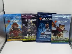 2024 & 2025 Magic The Gathering Play Booster Packs - Lot of 4 Assorted - Image 1