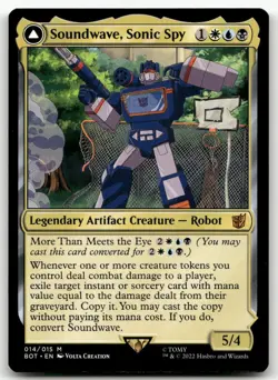 Soundwave, Sonic Spy #14 (NM) Transformers BOT Magic MTG - Image 1