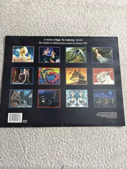 Original Vintage 1995 MAGIC THE GATHERING Wall Calendar MTG RARE - Image 2