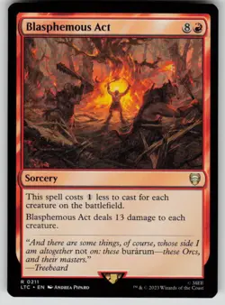 Blasphemous Act Commander: The Lord of the Rings 211 MTG NM - Image 1