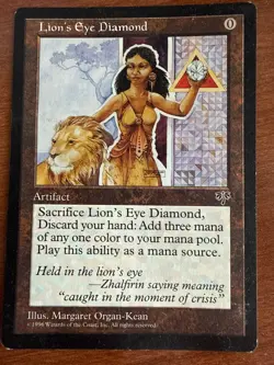 Magic The Gathering - MTG - Lion's Eye Diamond Mirage - LP - Image 1