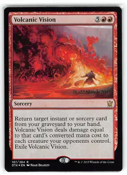 Volcanic Vision *Prerelease Promo FOIL* Magic MtG x1 SP - Image 1