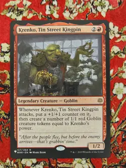 MTG Krenko, Tin Street Kingpin Regular The List WAR 137 LP - Lightly Played - Image 1