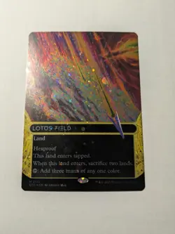 Lotus Field (0113) (Borderless) (Galaxy Foil) EoE MtG Stellar Sights - Image 1