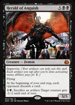 Herald of Anguish - Light Play MTG Aether Revolt - Image 1