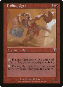 MTG Mercadian Masques --- FLAILING OGRE --- Uncommon! NM! Magic the Gathering! - Image 3