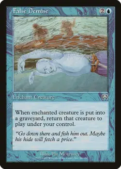 MTG Mercadian Masques --- FALSE DEMISE --- Uncommon! NM! Magic the Gathering! - Image 1