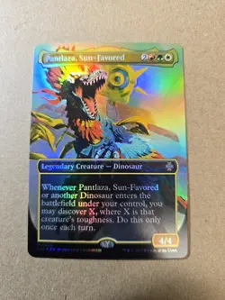 MTG Foil Pantlaza, Sun-Favored (Borderless) LCI #0020 - Image 1