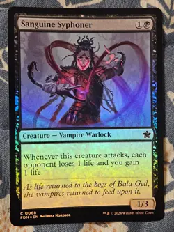 Sanguine Syphoner FOIL (68/763) Foundations MTG Magic the Gathering - Image 2