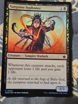 Sanguine Syphoner FOIL (68/763) Foundations MTG Magic the Gathering - Image 4