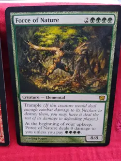 MTG 3 Oversized Cards Promo Box Topper 8th Ed Obliterate 9th Ed Force of Nature - Image 3
