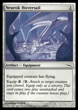 Neurok Hoversail Mirrodin MTG Magic the Gathering card - Image 1