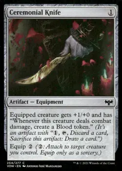 Ceremonial Knife 254/277 Innistrad: Crimson Vow MTG Magic the Gathering card - Image 1