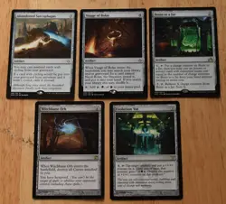 MTG 5x Rare Artifact VISAGE OF BOLAS, WITCHBANE ORB, EVOLUTION VAT & MORE - Image 1