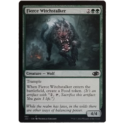 x1 Fierce Witchstalker J22 MTG M/NM Common Green Creature Wolf Jumpstart 2022 - Image 1