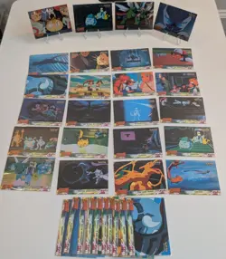 Topps Pokemon Mewtwo Strikes Back - Lot of 34 w/ Duplicates and holo foil LP/HP - Image 1