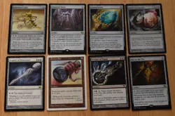 MTG 8x Rare Artifact SCEPTER OF DOMINANCE / FUGUE, FEROZ'S BAN, KEY TO THE CITY - Image 1