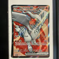 2025 Pokemon Reshiram EX 158/86 S&V White Flare Full Art Holo (Ultra Rare) - Image 1