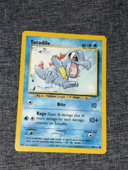 Totodile 80/111 Common Neo Genesis Pokemon Unlimited Lightly Played - Image 1