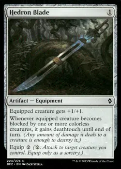 Hedron Blade 224/274 Battle for Zendikar MTG Magic the Gathering card - Image 1
