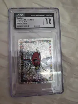 Pokemon Merlin Series 1 1998 Magikarp S20 Special Glitter CGC 10 - Image 1