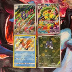 Pokemon card Lot of 4 Illustration rare Phantasmal Flames NM-LP paldean fates - Image 1