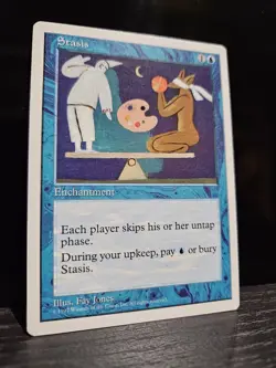 MTG Stasis - 5th Edition - Lightly Played - Image 1