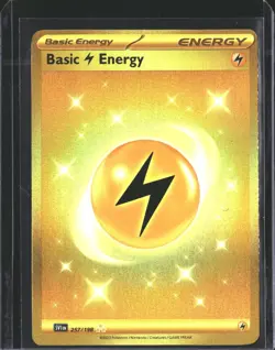 Basic Lightning Energy 257/198 Hyper Rare Scarlet & Violet Pokemon NM/M - Image 1