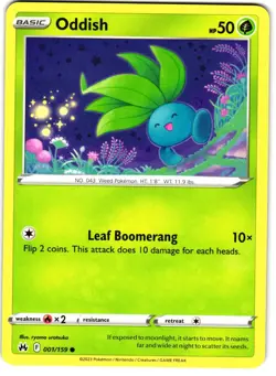 Oddish 1/159 Pokemon SWSH: Crown Zenith - Image 1