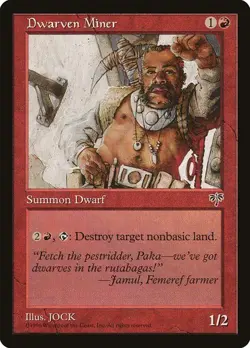 MTG - Dwarven Miner - Mirage - Magic the Gathering - Image 1