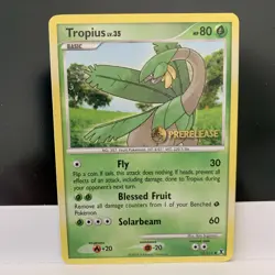 Pokemon Card Prerelease Tropius 52/111 Rising Rivals Pre-Release Promo NM - Image 1