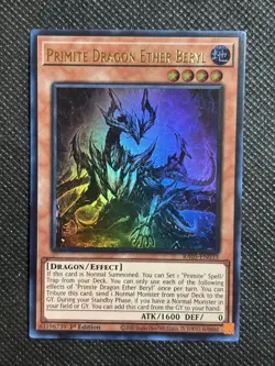 YuGiOh! - Primite Dragon Ether Beryl RA05-EN033 Ultra Rare 1st Edition Near Mint - Image 1