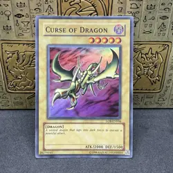 Yugioh Curse of Dragon LOB-EN066 Super Rare MP - Image 1