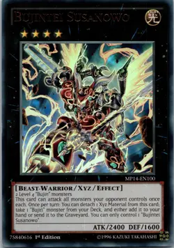 Yugioh Bujintei Susanowo MP14-EN100 1st Edition Ultra Rare NM - Image 1