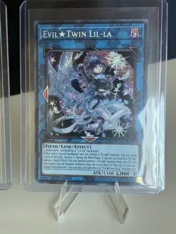 Konami Yu-Gi-Oh! BLCR Evil Twin Ki-sikil + Lil-la Secret Rare 1st Edition - Image 3