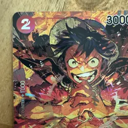 Monkey D Luffy - OP01-024 - AA SR Alt Art Super Rare -Romance Dawn One Piece TCG - Image 2