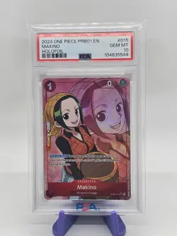 2024 ONE PIECE PRB01-PREM BOOSTER -ONE PIECE CARD THE BEST- FOIL MAKINO PSA 10 - Image 1